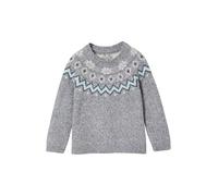 VERTBAUDET Pull Mixte Jacquard noël Capsule Famille Gris chiné 4A