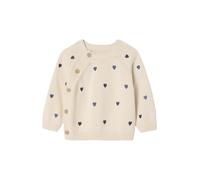 VERTBAUDET Pull Naissance avec Petits Coeurs Brodés Coton