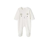 VERTBAUDET Pyjama bébé Mixte en Velours Ours écru Naissance(50CM)