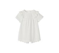 VERTBAUDET Pyjashort Fille en Voile de Coton Plumetis et Broderie Anglaise écru 14A