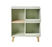 Rangements à case mix livres et jouets vert TU