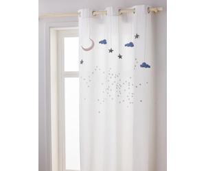 VERTBAUDET Rideau tamisant comme Une étoile Blanc 105X180