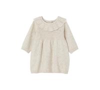 VERTBAUDET Robe à collerette en Tricot bébé Beige chiné 6M(67CM)
