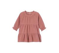 VERTBAUDET Robe bébé à Volants en Gaze de Coton Vieux Rose 3M(60CM)