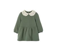 VERTBAUDET Robe bébé en Molleton avec col en Crochet Vert 3M(60CM)
