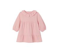 VERTBAUDET Robe Bébé Fille en Gaze de Coton Manches Longues Rose 6M(67CM)