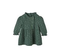 VERTBAUDET Robe bébé Fille en Gaze de Coton Ouverture décalée Vert foncé imprimé 36M(97CM)