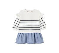 Robe bi-matière rayée bébé fille stone 6M(67CM)