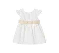 VERTBAUDET Robe cérémonie bébé Fille Ceinture nouée au Dos Blanc 3M(60CM)