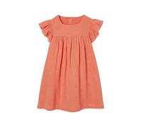 VERTBAUDET Robe cérémonie en Broderie Anglaise Fille Gaze de Coton Corail 3A