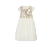 VERTBAUDET Robe cérémonie en Sequins et Tulle pailleté Fille Or 14A
