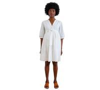 Robe courte broderie anglaise grossesse et allaitement blanc 44