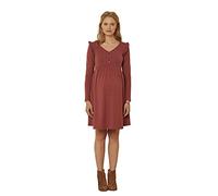 Robe courte en maille grossesse et allaitement rouge moyen uni 38/40