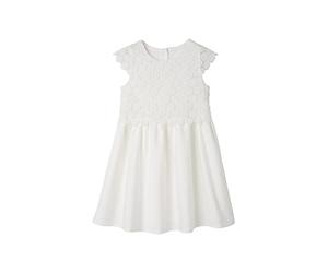 VERTBAUDET Robe de cérémonie Effet 2 en 1 Superposition en macramé Fille Ivoire 10A