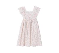 VERTBAUDET Robe de cérémonie en Gaze de Coton Fille Manches en Broderie Anglaise Rose pâle 8A