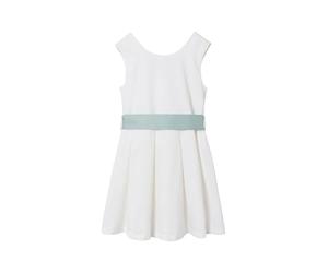 VERTBAUDET Robe de cérémonie Fille Motifs Fleurs Aquarelle à la Base Blanc 12A