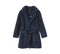 VERTBAUDET Robe de Chambre en Maille Polaire Garçon Coeurs Bleu Fonce 5A