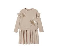 VERTBAUDET Robe de fête bi-matière Fille étoiles en Sequins Fille Rose 8A
