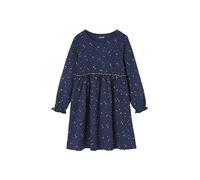 VERTBAUDET Robe de Fête Fille Motifs Étoiles Irisés Coton Marine 10A