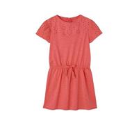 VERTBAUDET Robe détails en Broderie Anglaise Fille Corail 4A