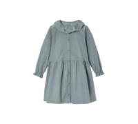 VERTBAUDET Robe en Velours Milleraies Fille Boutonné Vert Sauge 3A