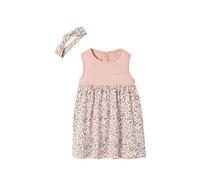 VERTBAUDET Robe et Bandeau Assorti bébé Fille Rose poudré 1M(54CM)
