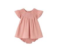 VERTBAUDET Robe et Bloomer Bébé Fille Coton Manches Courtes Blush 18M(81CM)