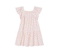 VERTBAUDET Robe Fille à Smocks Imprimée Fleurs Coton