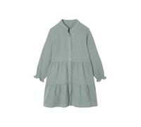 VERTBAUDET Robe Fille en Gaze de Coton imprimée Pois irisés Vert Sauge 5A