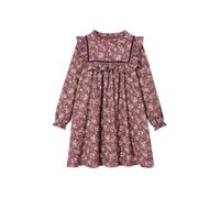 VERTBAUDET Robe Fille Flanelle imprimée Fleurs Prune 10A