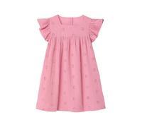 VERTBAUDET Robe Fille Gaze de Coton brodée Fleurs Vieux Rose 7A