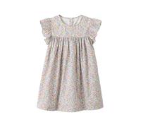 VERTBAUDET Robe Fille imprimée Fille Manches à Volants Blanc imprimé 8A