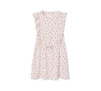 Robe fille imprimée manches volantées blanc imprimé 3A