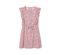 Robe fille imprimée manches volantées rose pâle 10A