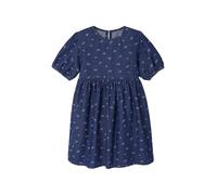 VERTBAUDET Robe Fille Manches Ballon Denim Brut 4A