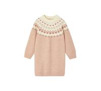 VERTBAUDET Robe Jacquard en Tricot Fille Rose poudré 4A