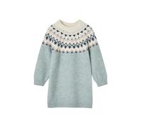 VERTBAUDET Robe Jacquard en Tricot Fille Vert de Gris 3A