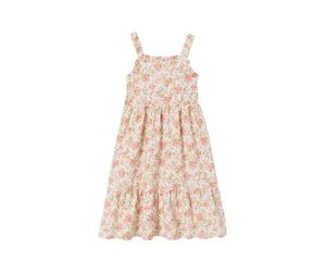 VERTBAUDET Robe mi Longue imprimée Fleurs écru 14A