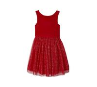 VERTBAUDET Robe Noël Fille en Velours et Tulle Brillant Rouge 10A