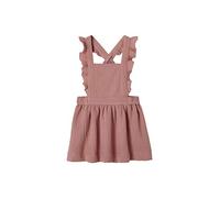 VERTBAUDET Robe-Salopette en Gaze de Coton bébé Vieux Rose 18M(81CM)