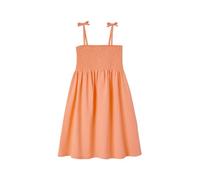 Robe smockée à bretelles fille mandarine 3A