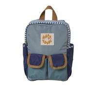 VERTBAUDET Sac à dos garçon maternelle vert/bleu ciel/ocre TU