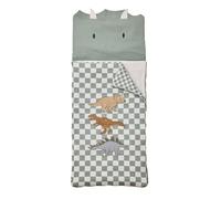 VERTBAUDET Sac De Couchage Enfant Dinosaure Coton Carreaux Vert TU