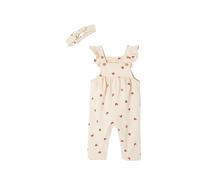 VERTBAUDET Salopette bébé fille molleton + bandeau vanille 24M(86CM)