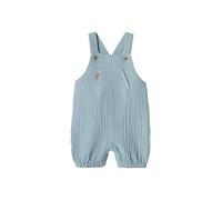 VERTBAUDET Salopette bébé naissance en gaze de coton doublée denim bleached 12M(74CM)