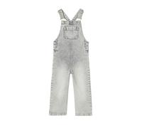 VERTBAUDET Salopette Fille Large en Denim Coton Fleurs