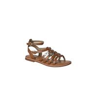 VERTBAUDET Sandale spartiate fille cuir à boucles camel 37