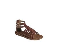 Sandales esprit spartiates cuir enfant collection maternelle marron 25