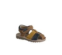 VERTBAUDET Sandales scratchées cuir enfant collection maternelle beige 27