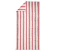 VERTBAUDET Serviette de Bain rayée TRANSAT, avec Coton recyclé rayé Rose 70X140